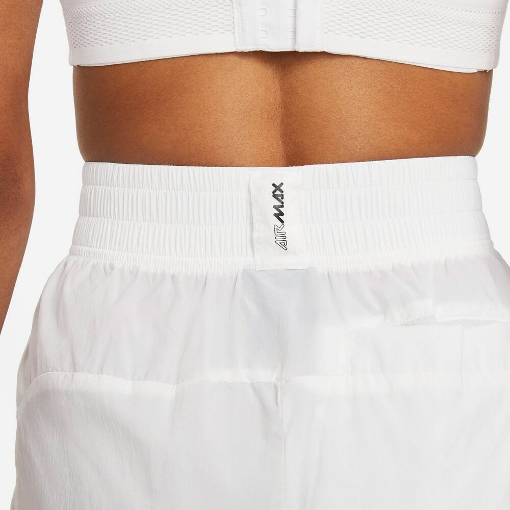 Nike Air Max Windbreaker Track Jogger Pants with Mesh Swoosh, White, Size Small - Picture 4 of 13